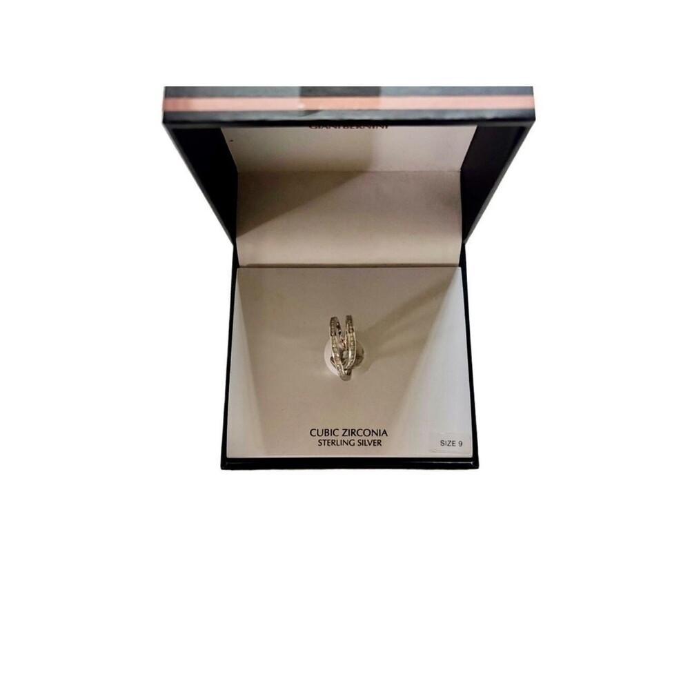 Giani Bernini Sterling Silver Crossover Ring Size 9